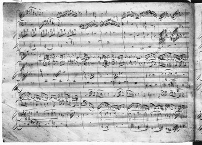 Trio in sol maggiore per violino, clavicembalo e violoncello (K 496) 1786 (2a pagina) da Wolfgang Amadeus Mozart